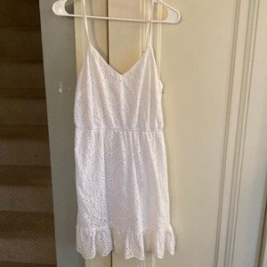 Ladies white Eyelet sundress size juniors M